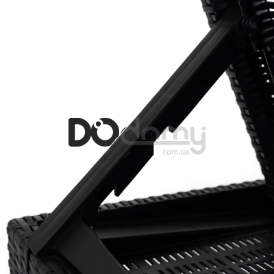 Садовое кресло (шезлонг) ELITE LUIZJANA Черный, фото 5