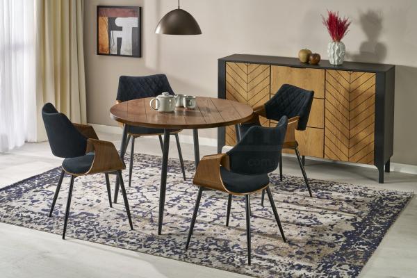 Стіл HALMAR BARRY 105 Горіх / Чорний, фото 1