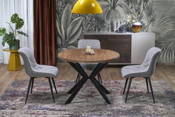 Розкладний стіл Halmar PERONI Горіх / Чорний, фото 2