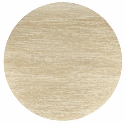 Круглий стіл Halmar PIREUS 120 Травертин / Горіх, фото 2