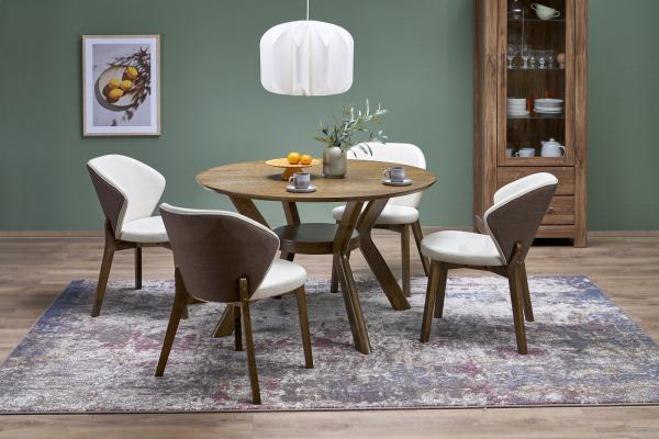 Круглий стіл Halmar RUPERT Горіх, фото 1