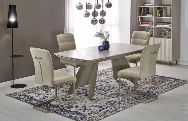 Раскладной стол Halmar SALIX Травертин/Кашемир, фото 2