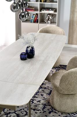 Раскладной стол Halmar SALIX Травертин/Кашемир, фото 3