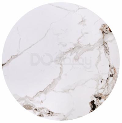 Комплект журнальных столов HALMAR MAGNETA Белый мрамор / Черный, фото 2