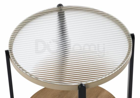 Журнальний стіл HALMAR KAMALA S Дерево / Чорний, фото 2