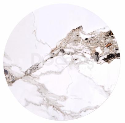 Журнальный стол HALMAR CARINA Бежевый мрамор / Орех, фото 2