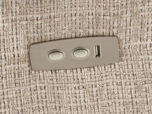 Кресло реклайнер HALMAR AMORE бежевый, фото 2