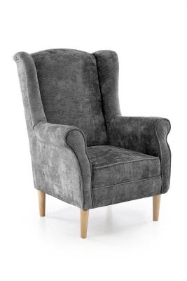 Крісло HALMAR HERMES сірий, фото 1