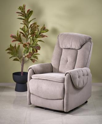 Кресло реклайнер HALMAR HORTON бежевый, фото 2