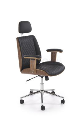Офісне крісло HALMAR TIMBER Горіх / Чорний, фото 1