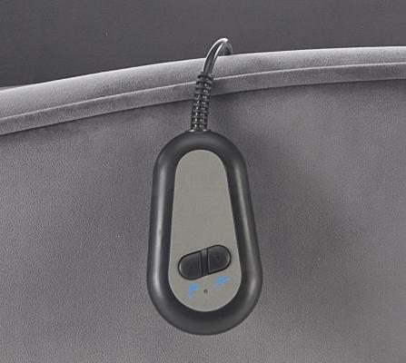 Крісло реклайнер HALMAR MARONI сірий, фото 5