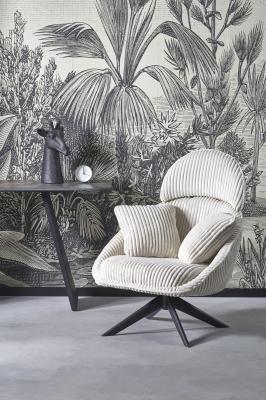 Поворотное кресло HALMAR MERRY 2 кремовый, фото 1