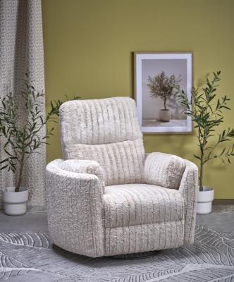 Крісло реклайнер HALMAR PEGAS бежевий, фото 3