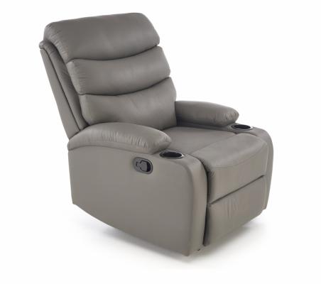 Кресло реклайнер HALMAR PERUS серый, фото 2