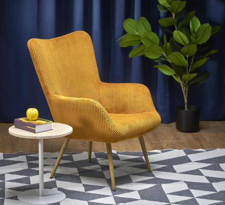 Кресло Halmar AMARO горчичное, фото 1
