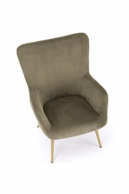 Кресло Halmar AMARO оливковое, фото 5