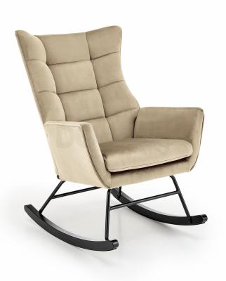 Крісло-гойдалка HALMAR BAZALTO бежевий, фото 1
