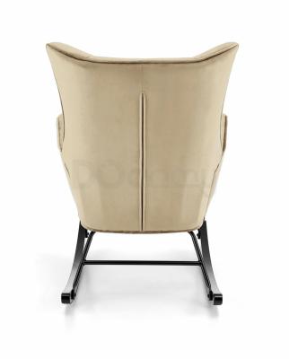 Крісло-гойдалка HALMAR BAZALTO бежевий, фото 3