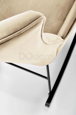 Крісло-гойдалка HALMAR BAZALTO бежевий, фото 4