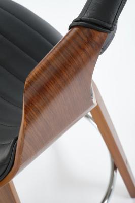 Полубарный стул HALMAR H-123 Черный / Орех, фото 4