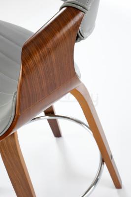 Полубарный стул HALMAR H-123 Серый / Орех, фото 5