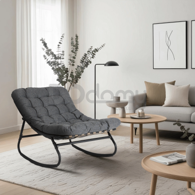 Крісло-гойдалка ELITE AURORA Сірий, фото 1