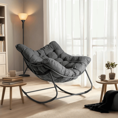 Крісло-гойдалка ELITE LAREDO Сірий, фото 1