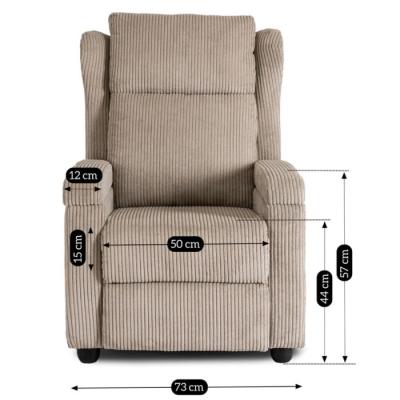 Крісло реклайнер ELITE SPENCER бежевий, фото 8