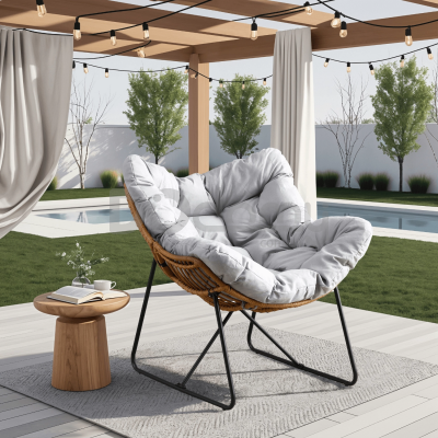 Кресло садовое ELITE FIN Серый, фото 1