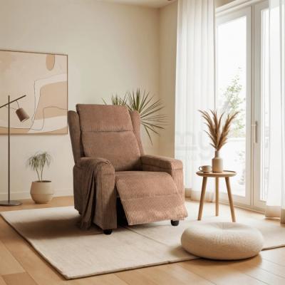 Кресло реклайнер ELITE SPENCER коричневый, фото 1