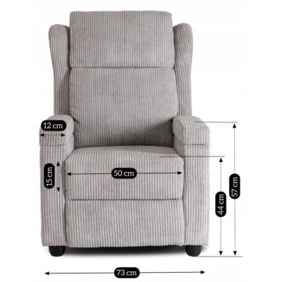 Кресло реклайнер ELITE SPENCER серый, фото 8