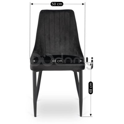 Стілець ELITE BARI Чорний, фото 3