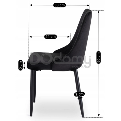 Стілець ELITE BARI Чорний, фото 4