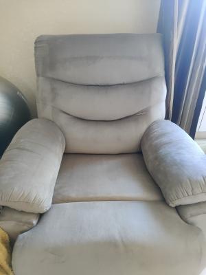 Крісло-реклайнер Halmar DRAGER бежевий, фото 2