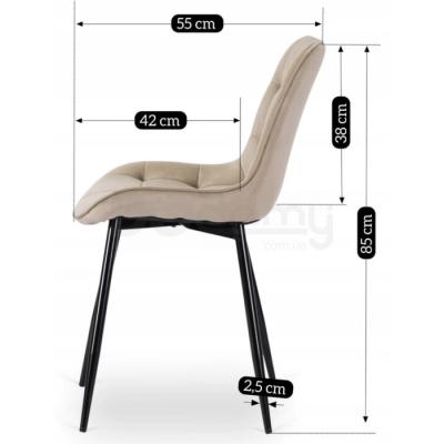 Стул MEBEL ELITE CHRIS БЕЖЕВЫЙ, фото 6