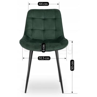 Стілець MEBEL ELITE CHRIS ЗЕЛЕНИЙ, фото 5