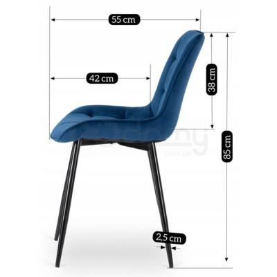 Стул MEBEL ELITE CHRIS СИНИЙ, фото 7