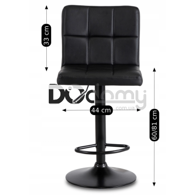 Барный стул MEBEL ELITE NERO Черный Экокожа, фото 6