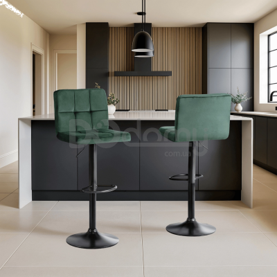 Барный стул MEBEL ELITE NERO Зеленый Welurowy, фото 1