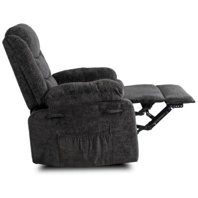 Крісло реклайнер MEBEL ELITE ARTURO Welurowy Чорний, фото 3