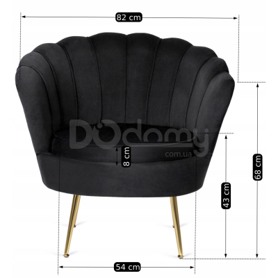 Кресло с подставкой для ног MEBEL ELITE GRAND Черный, фото 2