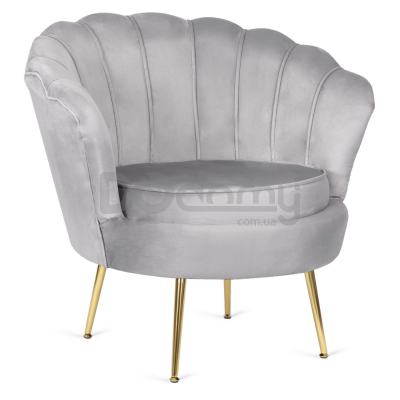 Крісло з підставкою для ніг MEBEL ELITE GRAND Сірий, фото 2