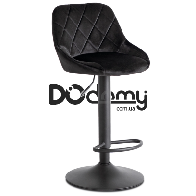 Барный стул MEBEL ELITE EDA Черный Welurowy, фото 2