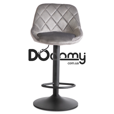 Барный стул MEBEL ELITE EDA Серый Welurowy, фото 1