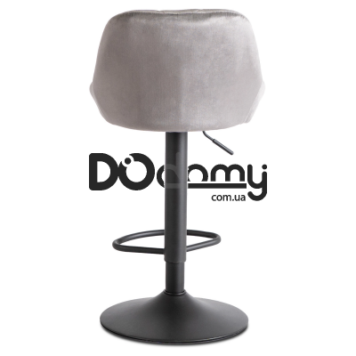 Барный стул MEBEL ELITE EDA Серый Welurowy, фото 2