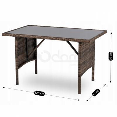 Садовий комплект ELITE ATLANTA Коричневий, фото 7