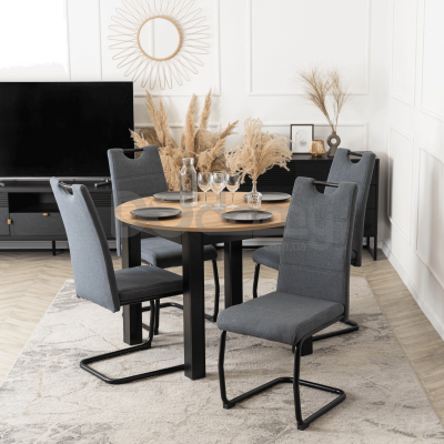 Крісло MEBEL ELITE LOPEZ Темно-сірий, фото 1