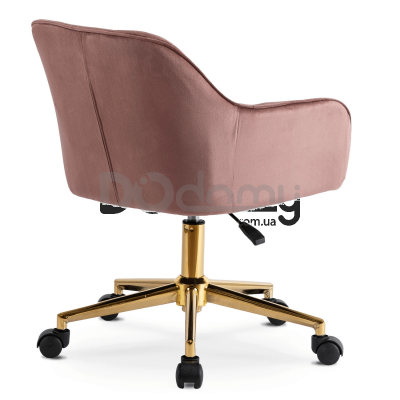 Офисное кресло MEBEL ELITE KONOR Розовый / Золотой, фото 2