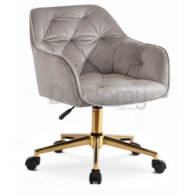 Офисное кресло MEBEL ELITE KONOR Серый / Золотой, фото 1