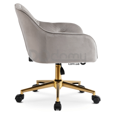 Офисное кресло MEBEL ELITE KONOR Серый / Золотой, фото 2